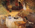 El almuerzo 1873 Claude Monet